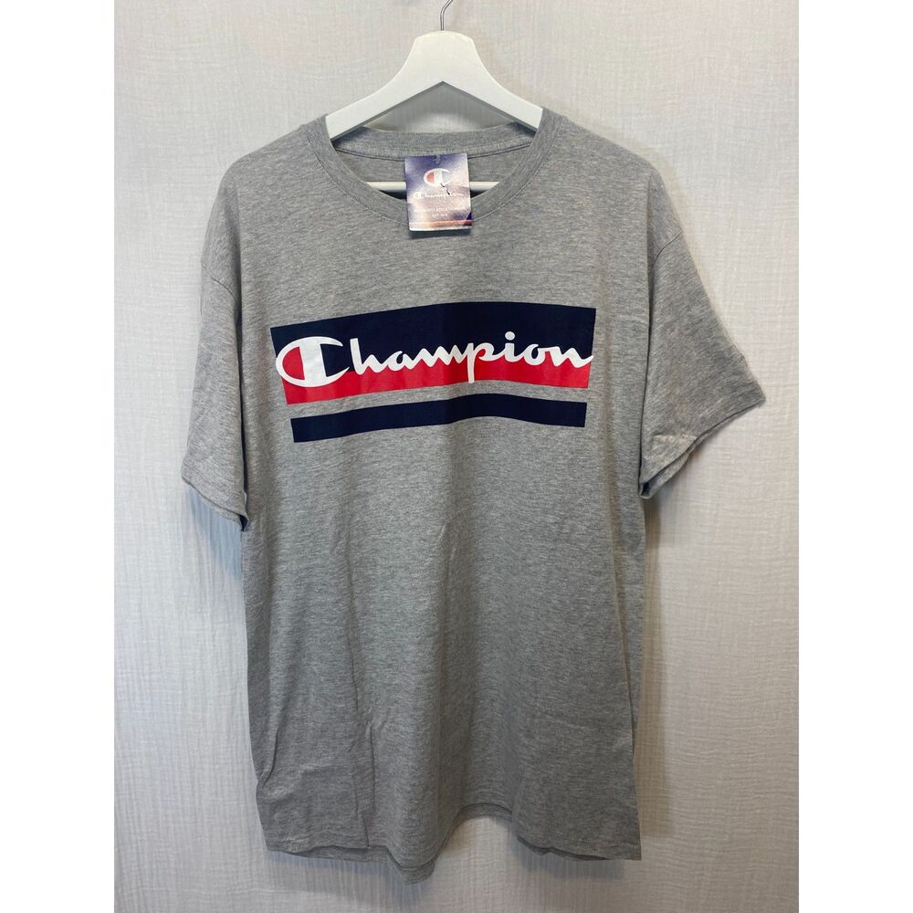 NEW Champion T-Shirt Men's Size L Gray Casual